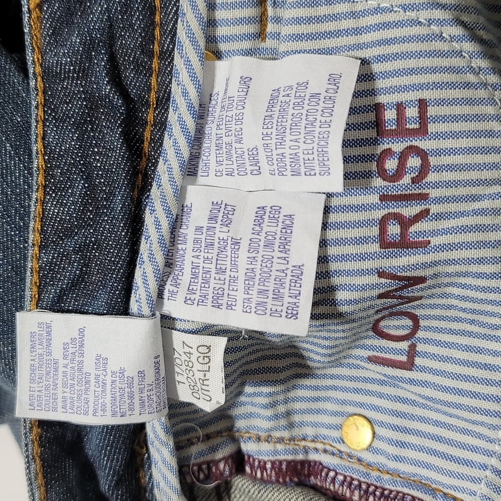 Vintage Rare Tommy Jeans Casual Retro Y2K Streetwear Low Rise Boot Cut Denim 4R - Picture 5 of 12